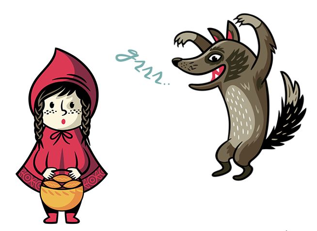 Rotkäppchen Wolf