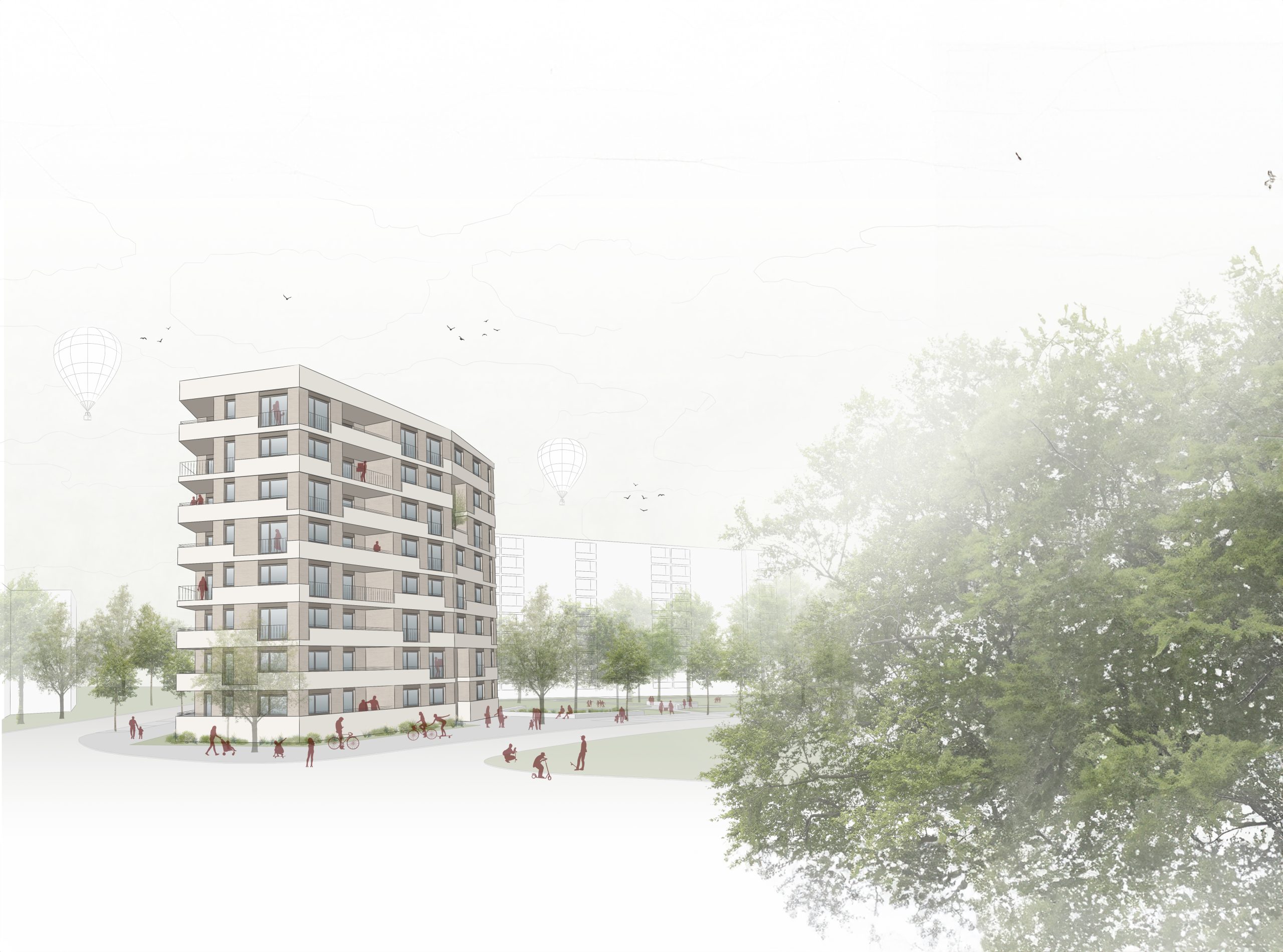 Visualisierung 3 Freiburg Weingarten West Quelle 3 Architekten V2 Scaled