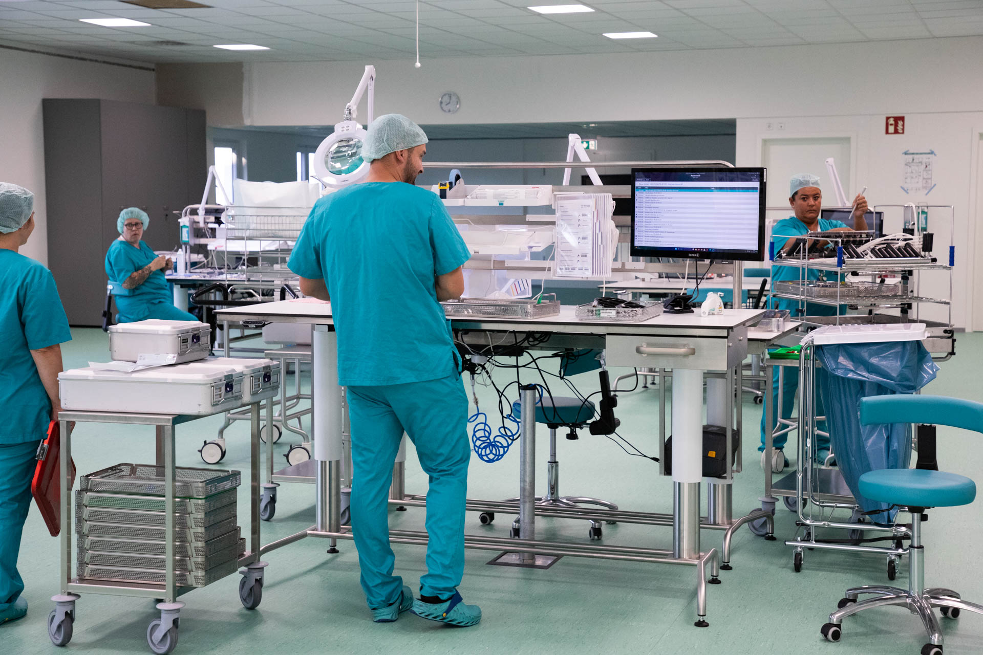 Produktion Packtische