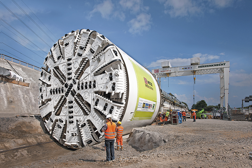 High Resolution Multi Mode TBM Shortly Before Tunnel Advance Starts At The Filder Tunnel Germany OE 10 830 Mm