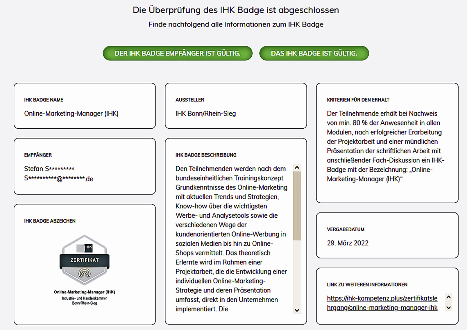 Der Nachweis zum Anklicken Wirtschaft im Südwesten