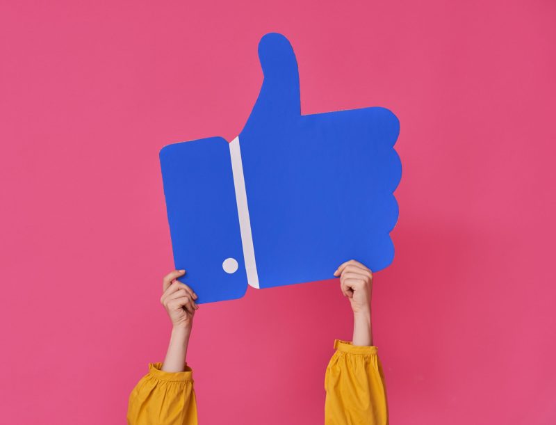 Hands with cartoon like icon
