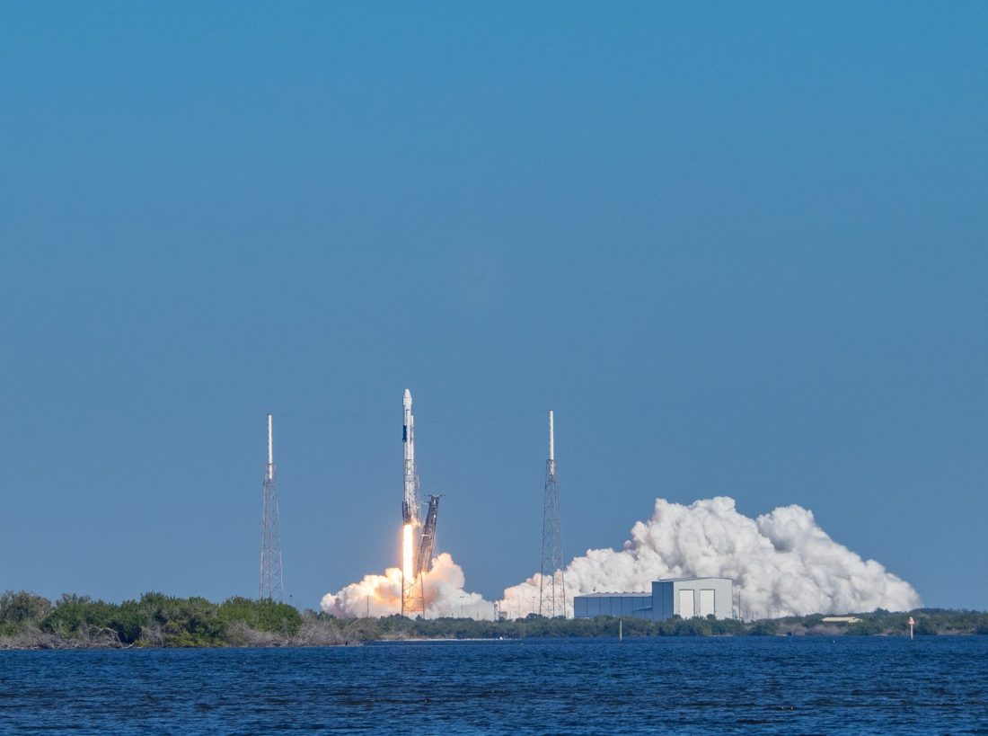 Falcon 9 launch from Launch Complex 40 on Cape Canaveral Air Force Station
